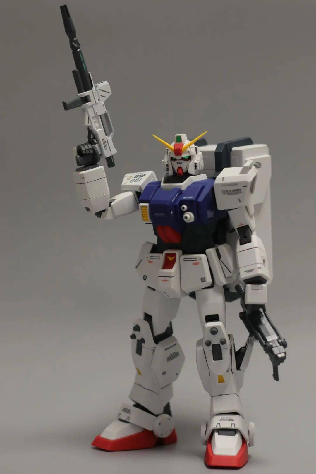 素组也能出效果的精品老模制作,mg陆战高达_公众_来稿_模型