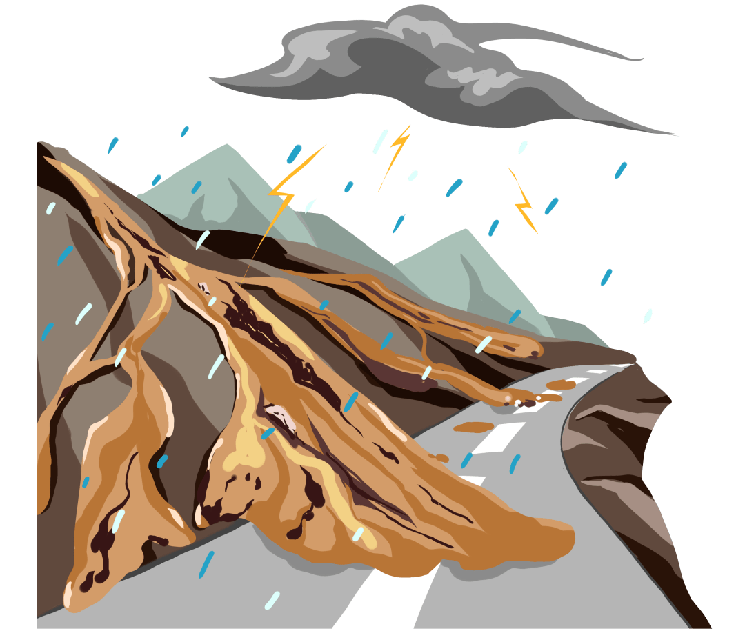 由于山区地面和河床坡降都较陡,降雨后产流和汇流都较快,形成急剧涨落