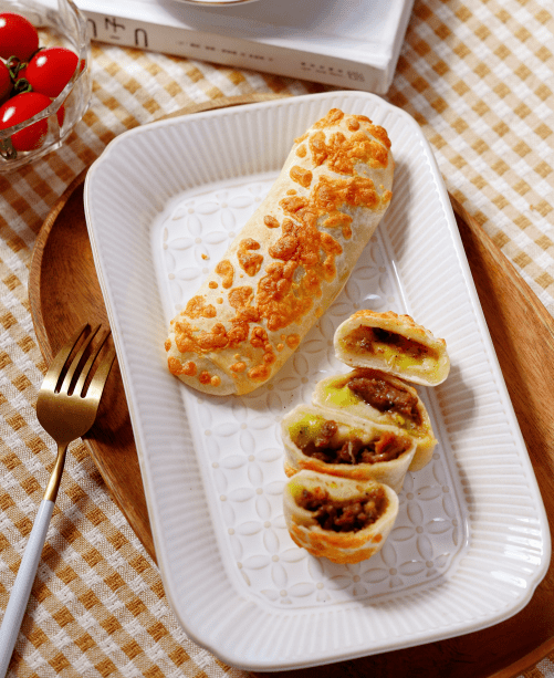 山姆同款牛肉芝士卷!大块牛肉,口口爆汁~浓郁芝士香,超长拉丝!