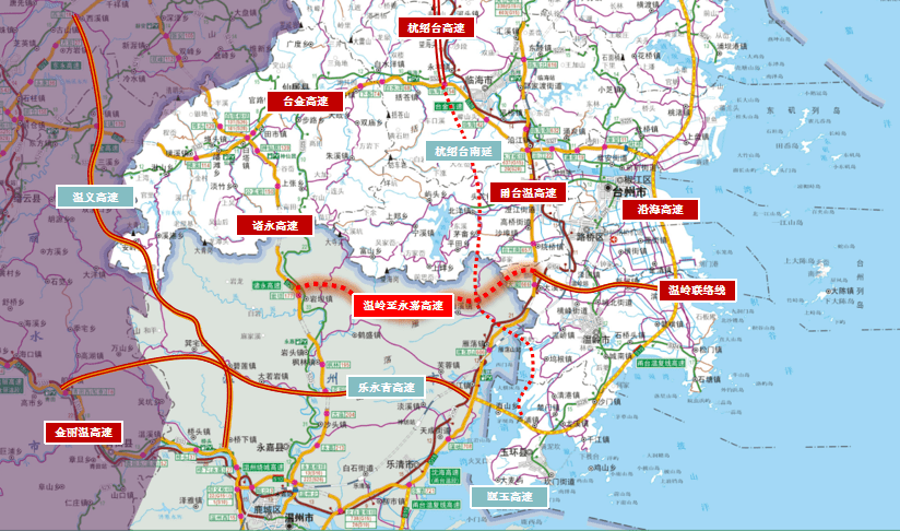 台州高速公路规划图图片