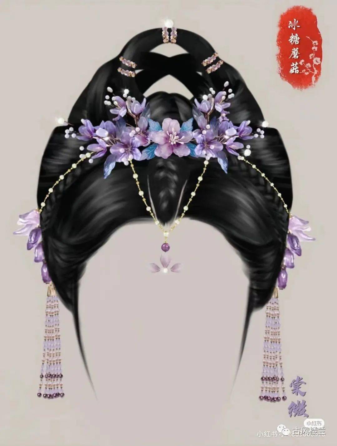 七仙女发髻—谁可夺得榜首~_小说_古风_楼兰