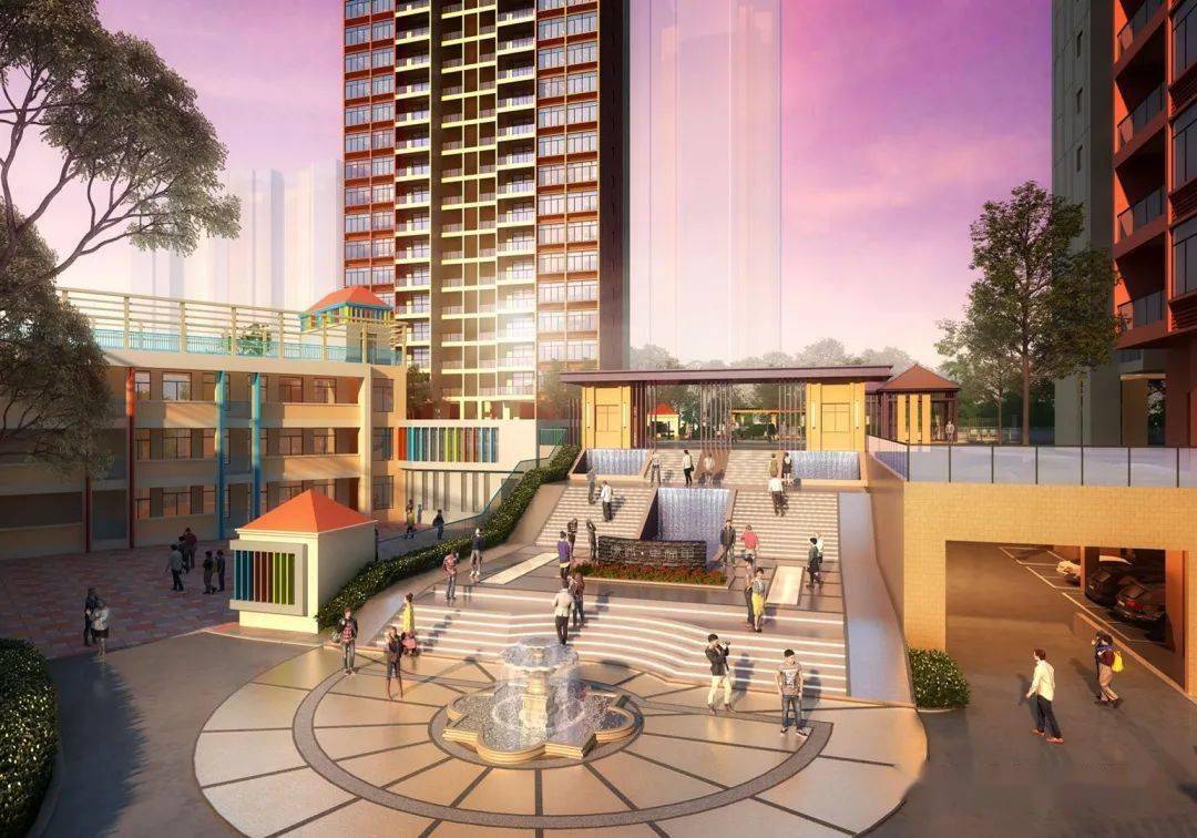 (实景图)已搭建好楼梯架,即将浇筑水泥绿城·幸福里二期正门阶梯式