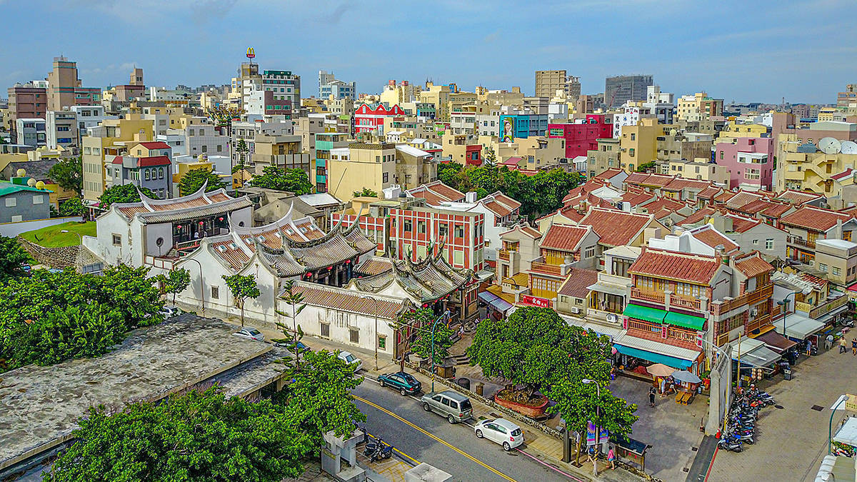 用无人机航拍中国台湾省澎湖,俯看蓝宝石大海中的"外婆澎湖湾"_岛屿