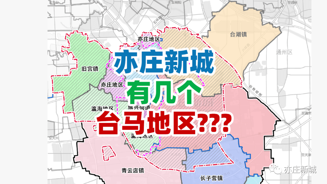 亦庄新城有几个台马地区?