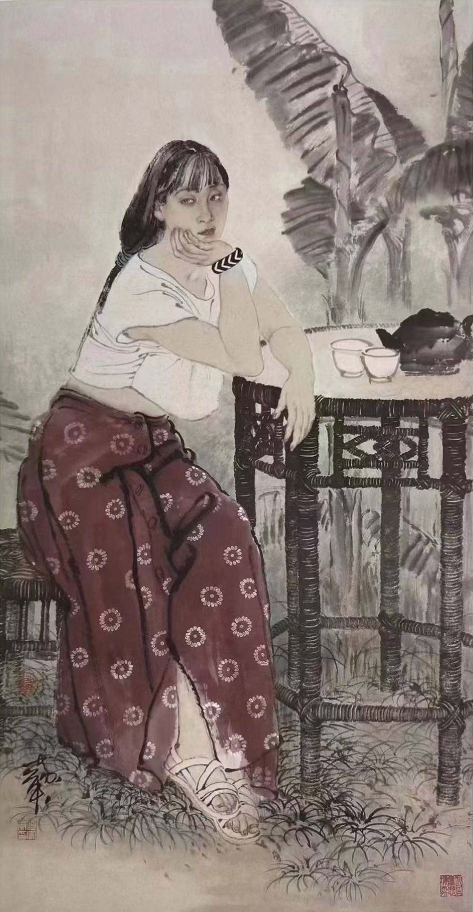 画家何家英简介 何家英作品多少钱一平尺_拍卖_当代_工笔画