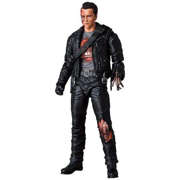 新品预定~ medicom toy mafex 终结者2 t-800 战损版 可动手办_定金