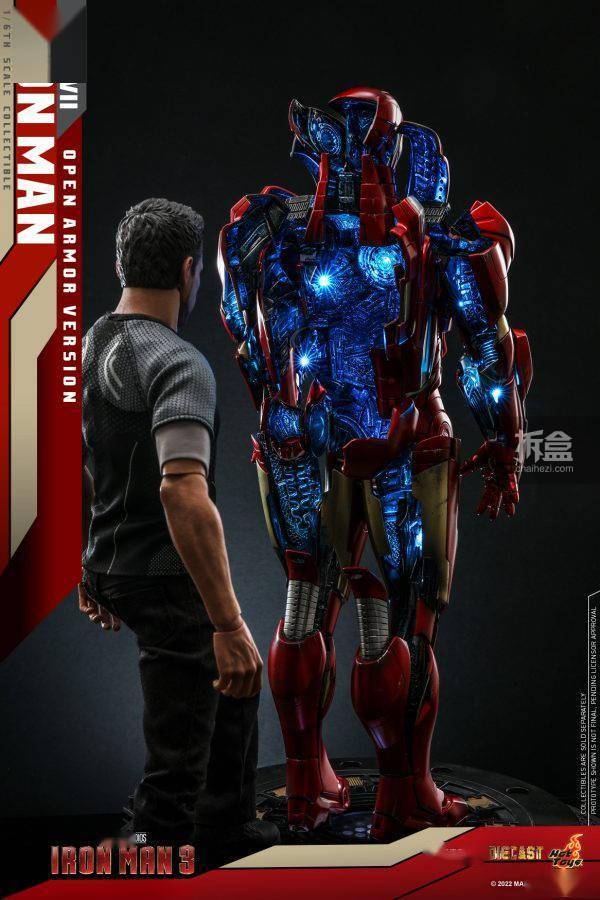 hottoys ht 漫威钢铁侠3 钢铁侠马克mk7开甲版1/6合金人偶_mark_装甲