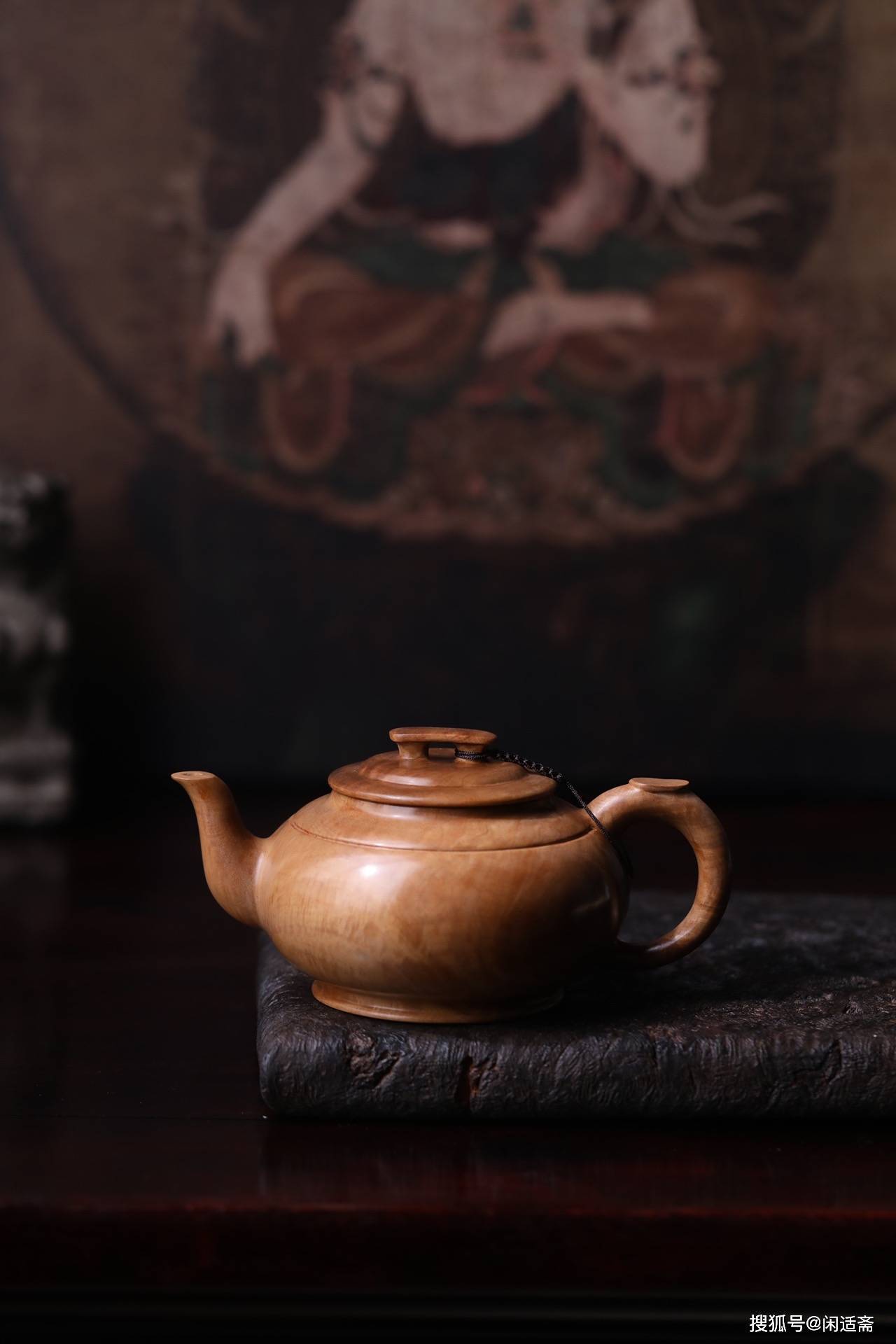 老山檀香,上新桥壶,制壶名家周凤德作品珍赏_处理_紫檀_小叶