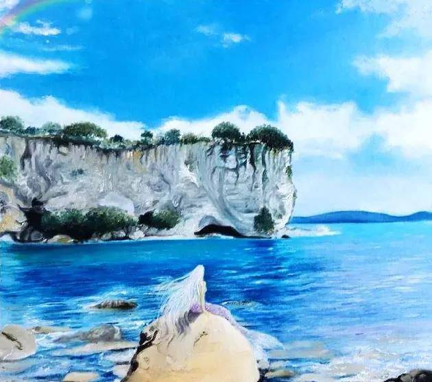 体重不到30公斤的她,画出星辰大海引900多万人感动落泪_张俊莉_油画