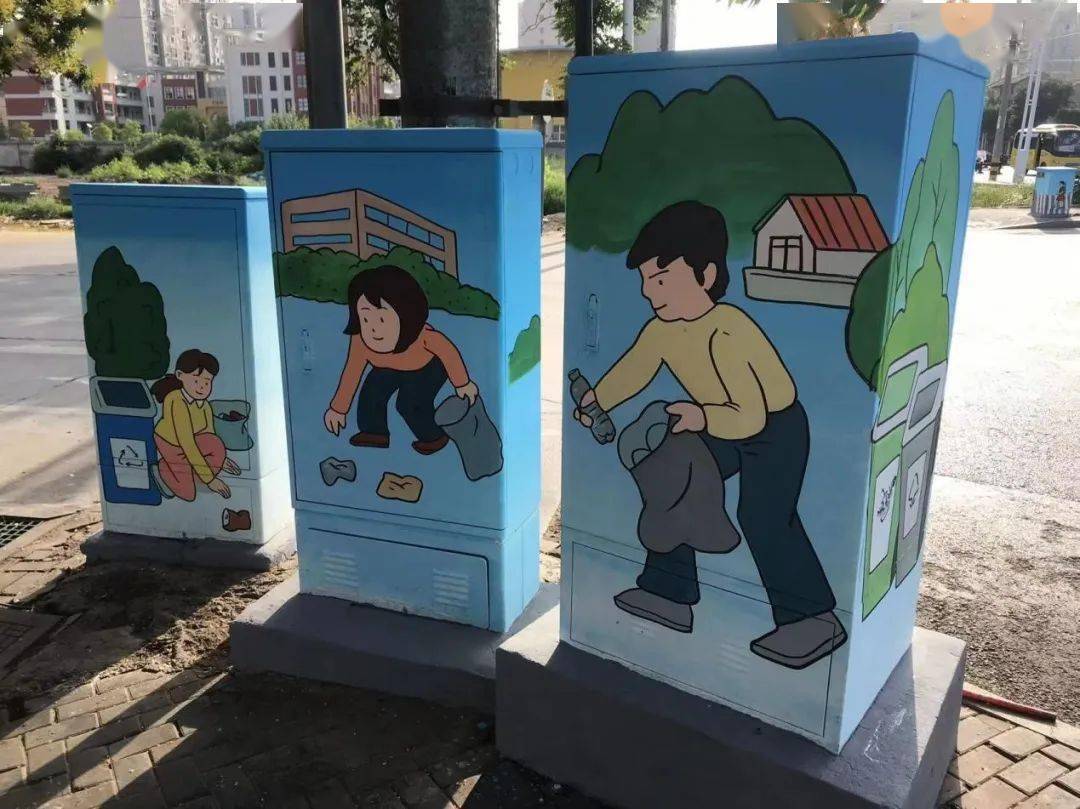 【五河城管】提升城市形象,配电箱穿新衣_彩绘_文明_绘画