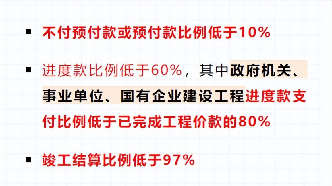 住建局進度款支付不得低於80%!工程質量保證金預留由3%降為1.