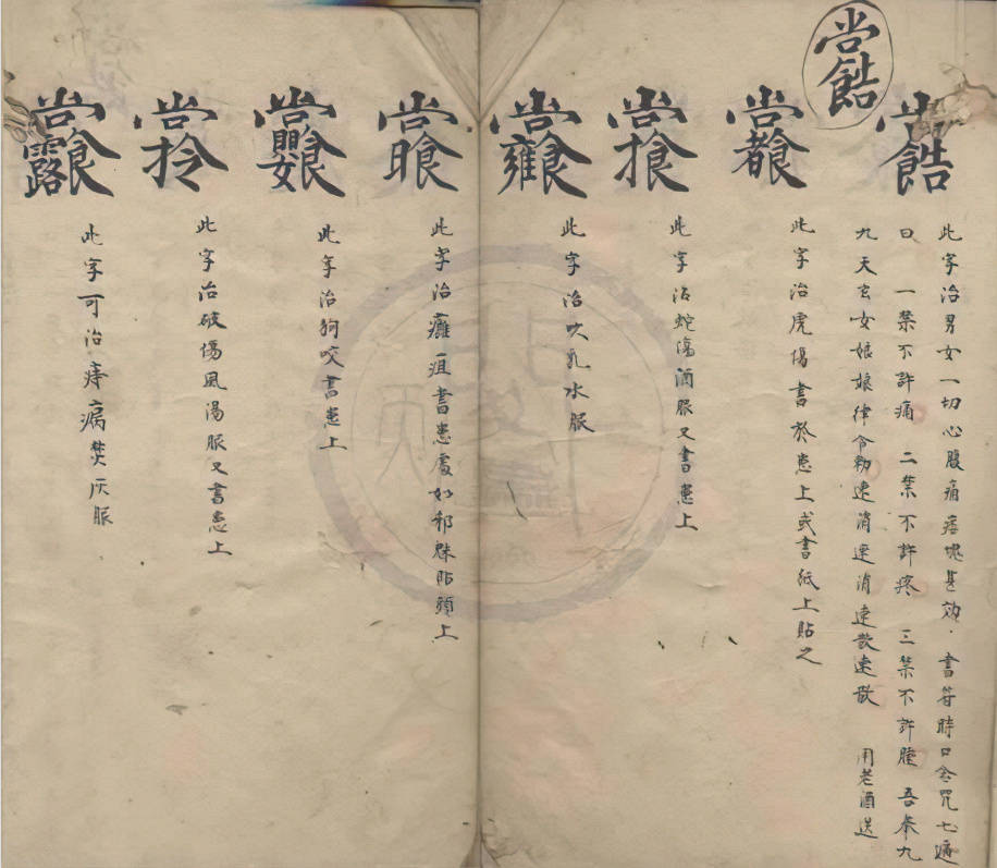 治胎瘧法,治火丹法,治火丹法又法,治湯火傷,治荷葉癣法,治梅花癣法,蛇