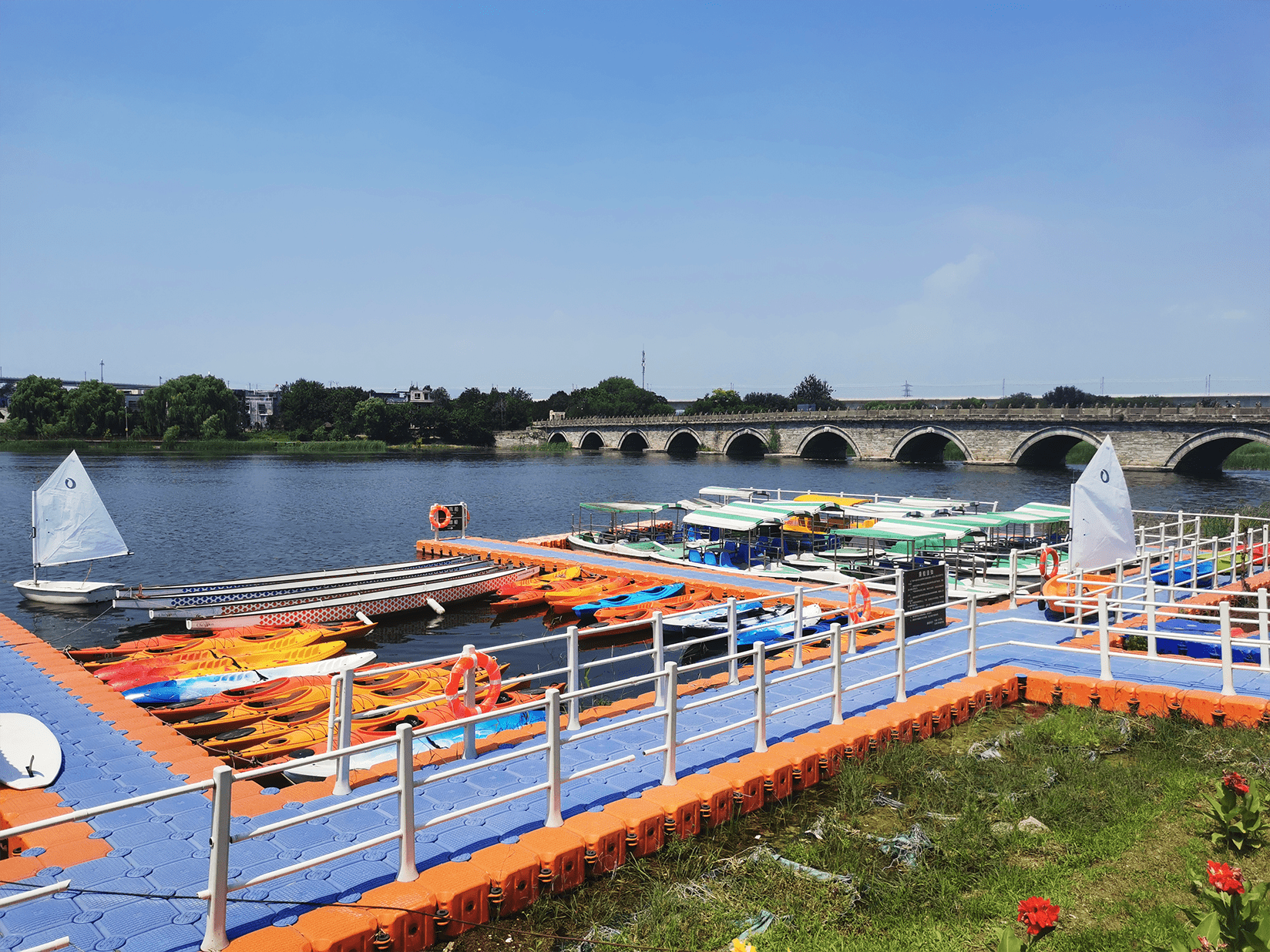 卢沟桥畔荡起双桨,丰台区全民健身水上运动基地普及推广月活动火热