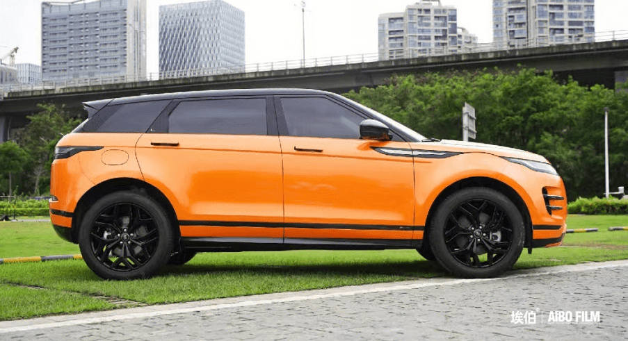 埃伯改色膜pet爱马仕橙-路虎,活力满满_搜狐汽车_搜狐网