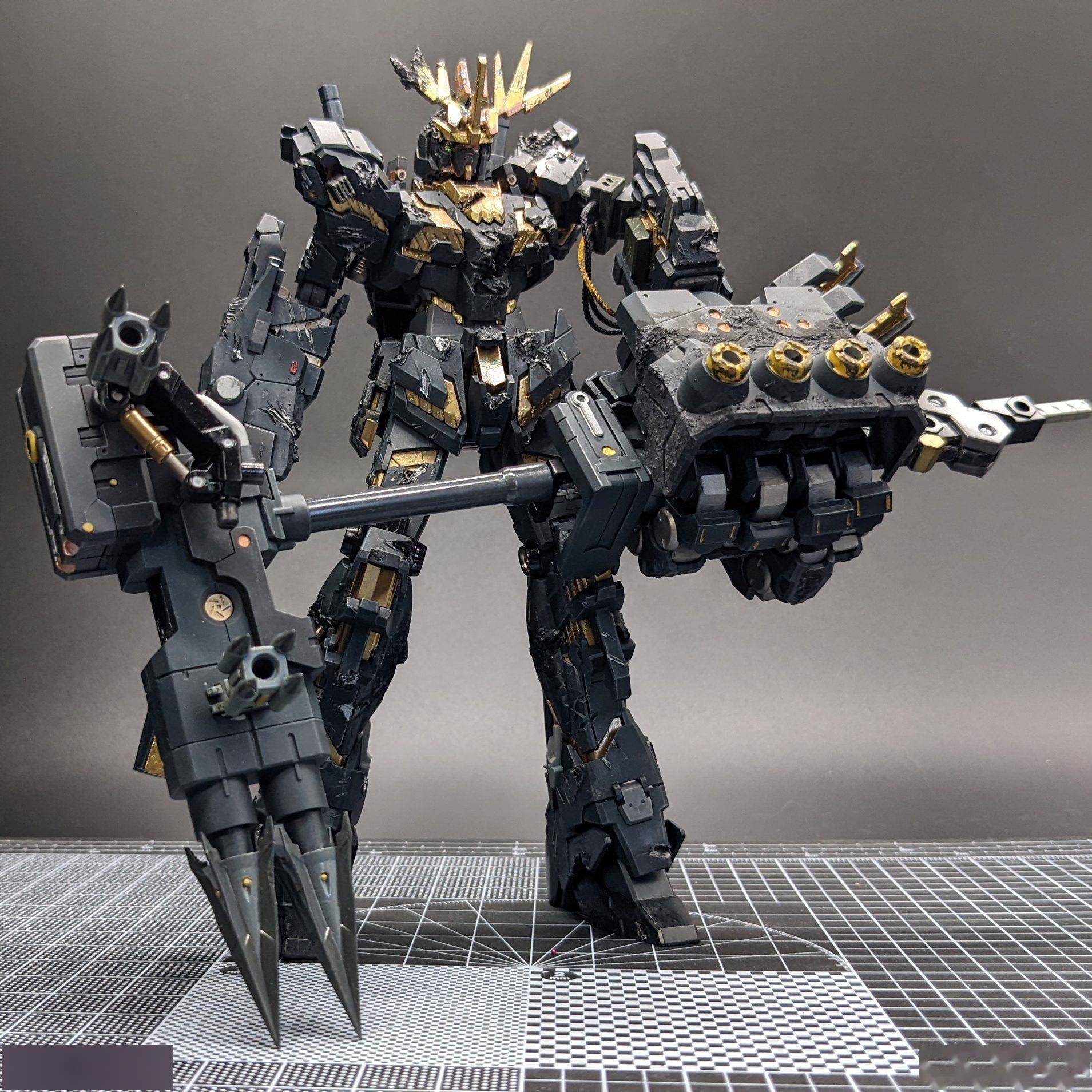 巨臂战损报丧女妖高达模型_装备_搭载_改造