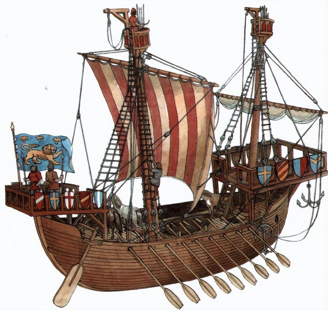 在欧洲 柯克帆船将最终演化为卡拉克大帆船两宋时期,沙船表面上成为