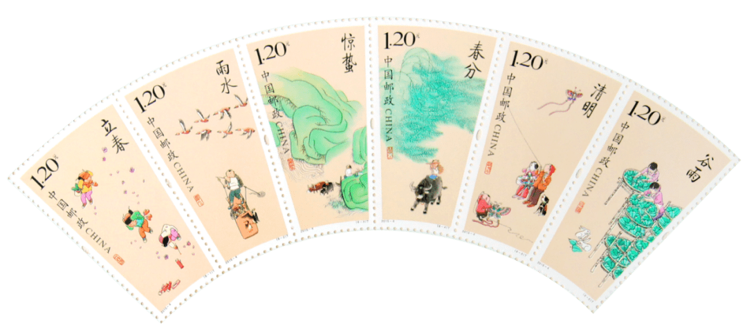 邮票入画,生肖齐聚,中国人的千年诗意,都藏在这里_福满_四季_节气