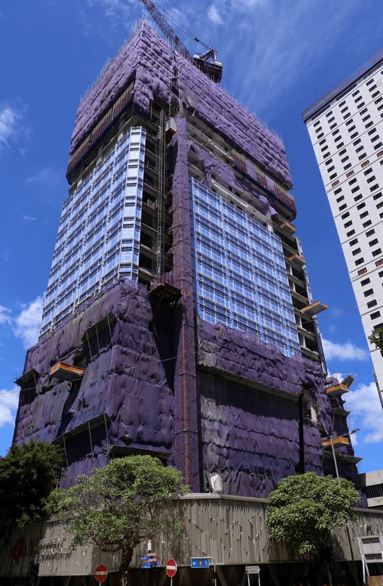 香港长江集团中心航拍图片