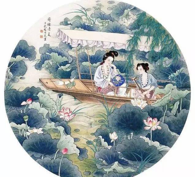 一组古代人物彩色工笔画欣赏_搜狐网