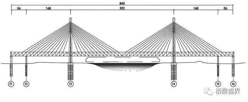 桥平面图立面图图片