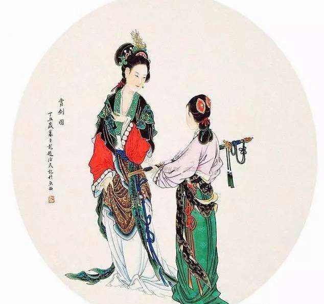 一组古代人物彩色工笔画欣赏_搜狐网
