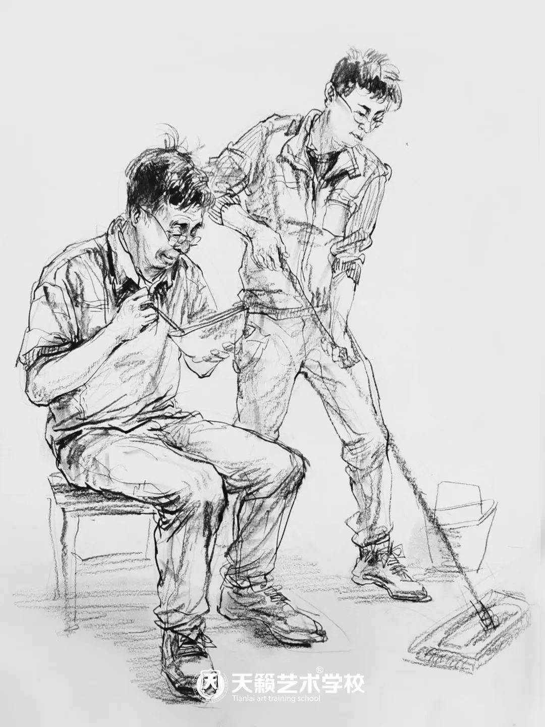 展望未来 想成为自由插画师谈到大学的规划,黄荷认为首先要跟着学校的