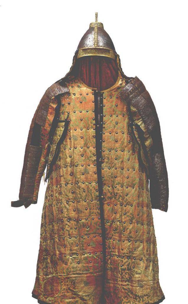 典型明末清初布面甲-努尔哈赤盔甲和皇太极盔甲_盔枪_头盔_明军