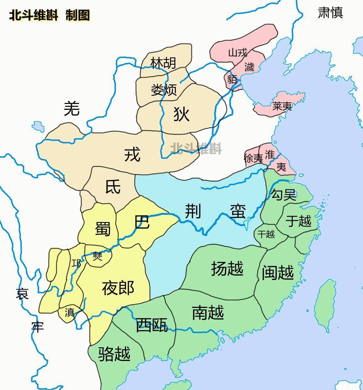 秦朝百越地图图片