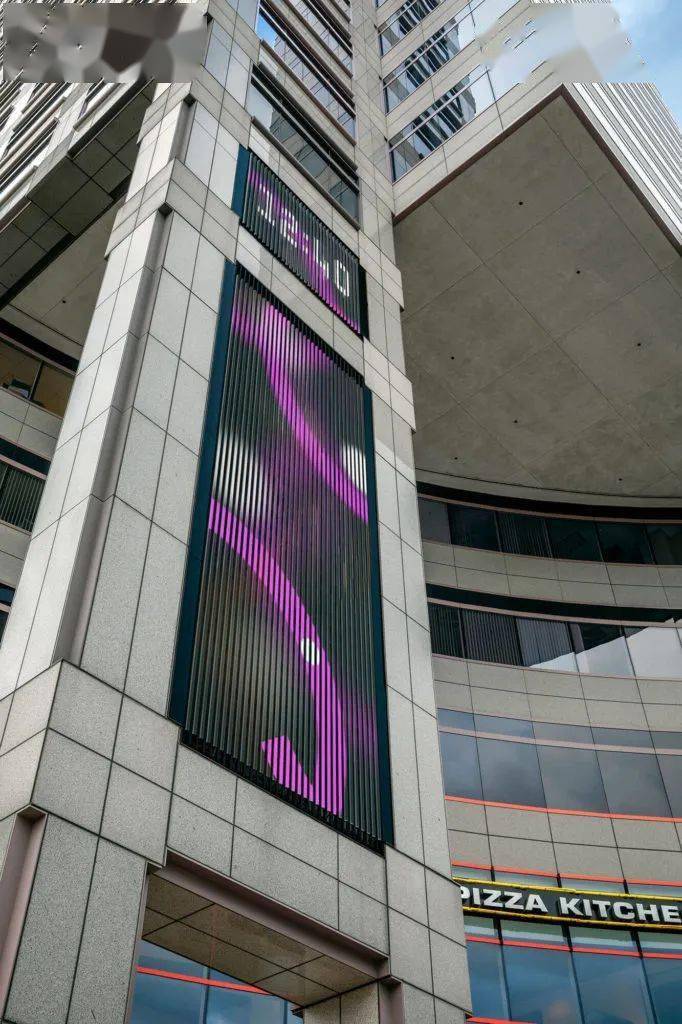 一面led 屏,让老旧大堂有了生机_建筑公司_design_互动