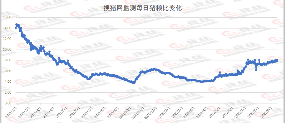 搜猪网监测数据显示,全国瘦肉型生猪出栏均价为23.