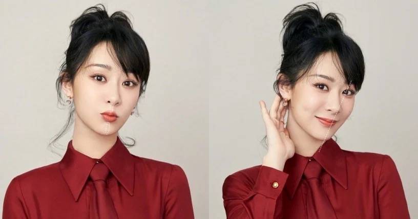 杨紫堪称"旺夫体质",搭档的男星都火了,她脸上这3点功劳不小_下巴