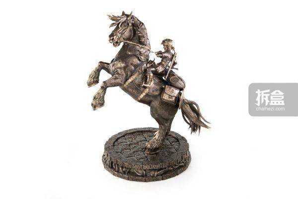 first 4 figures 塞尔达旷野之息骑马林克ex版铜色版 雕像_产品_底座