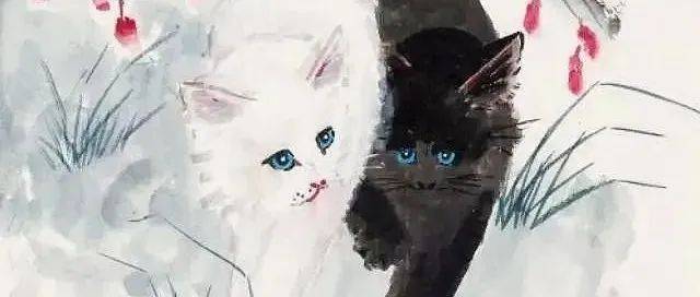 他画的猫咪,最后一幅一定要看!_双猫_陈莲涛_邓小平