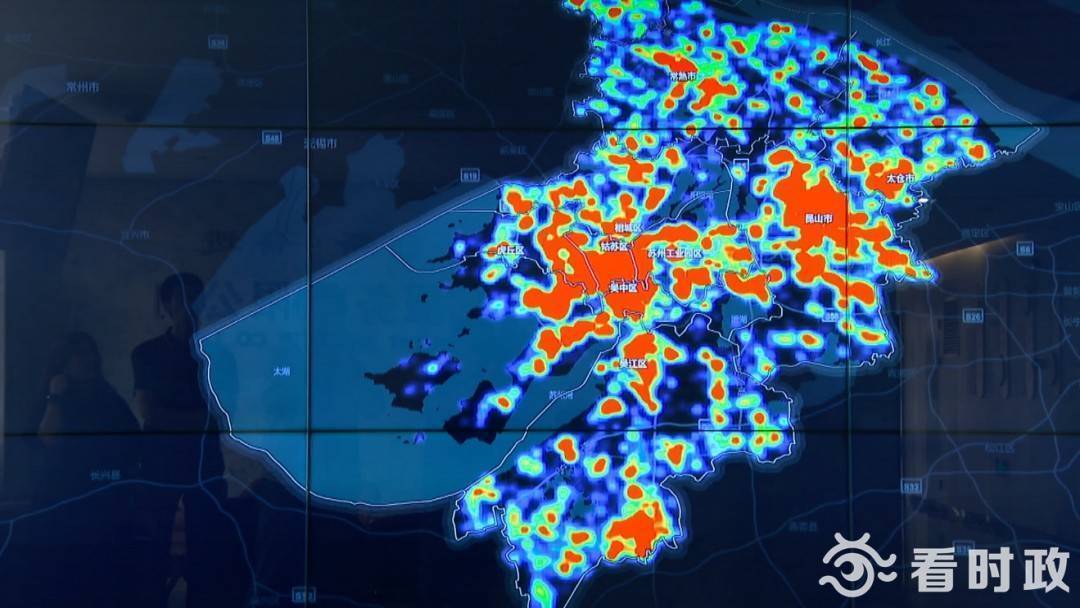 在苏州企业征信服务平台,一张不断变化的热力图,呈现出过去几年苏州小