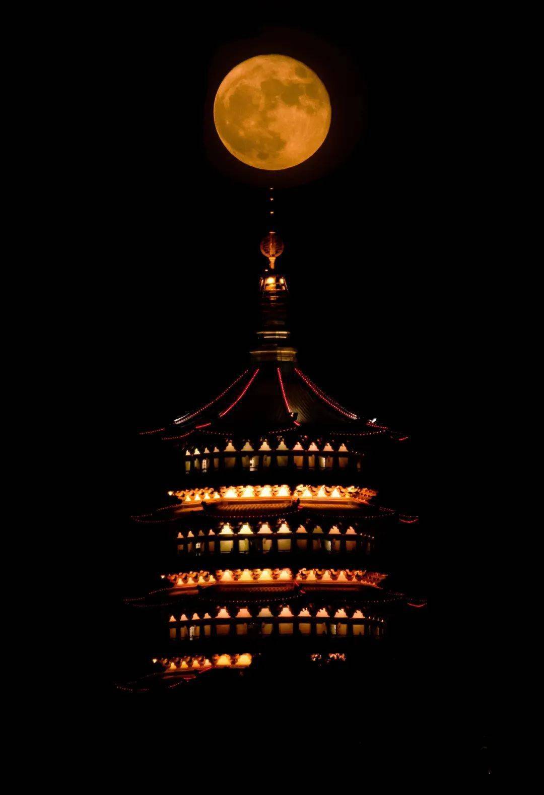 如果可以,想带你看看杭州的夜晚_西湖_城隍阁_夜景