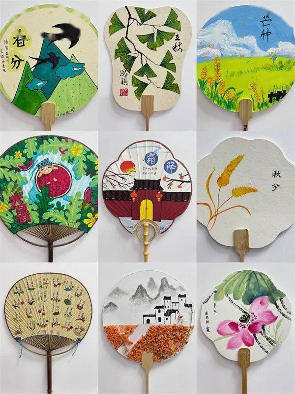 秀峰区中华小学:以团扇为载体 童心笔绘二十四节气_桂林_文化_传统