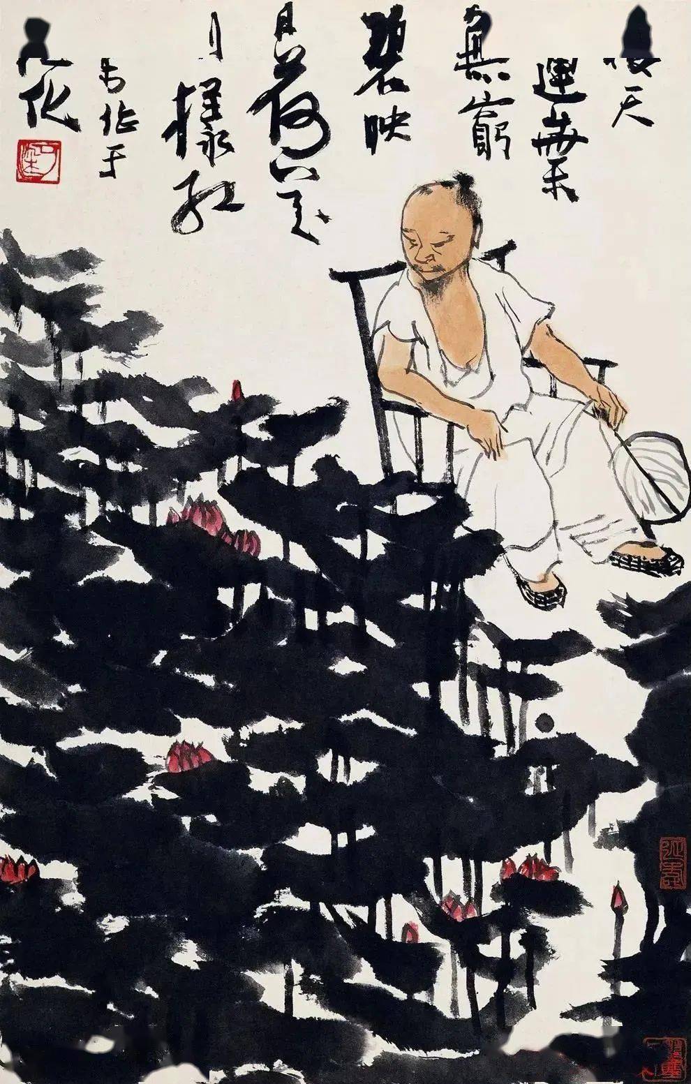 116【李可染】山水四尺純手繪作品尺寸:202＊88cm左右| Yahoo奇摩拍賣