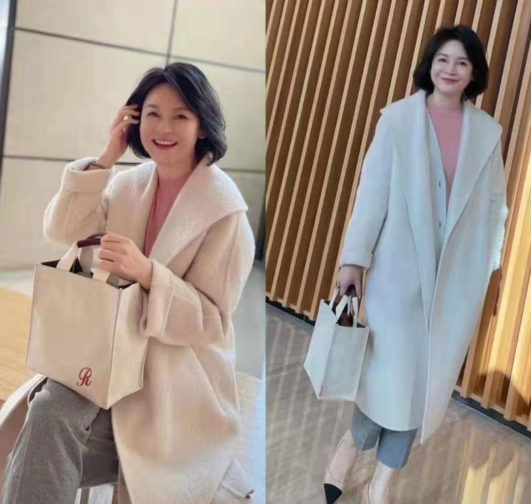 50岁女人春季"大衣"就这么穿,不露脖子不露腿,保暖洋气又高级