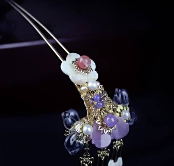 十二星座古风步摇簪,仙气十足,这也太美了吧._气质_感觉_珍珠