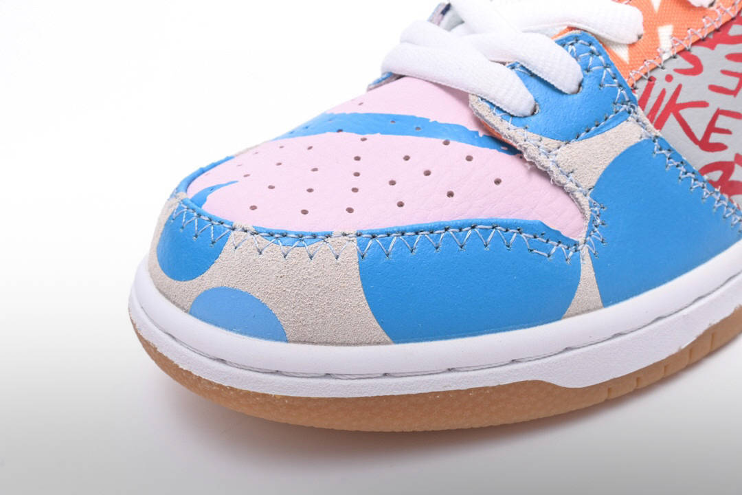 耐克鸳鸯 nike sb dunk high thomas campbell 彩色涂鸦高帮运动鞋