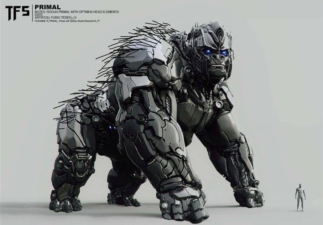 《变形金刚7》擎天圣野兽形态第一次曝光?