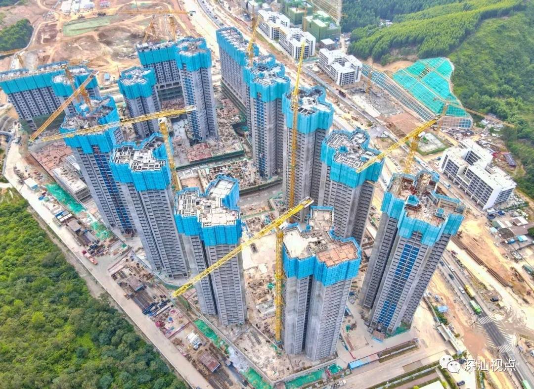 深汕在建最大规模保障房首批楼栋主体封顶_建设_安居深_项目