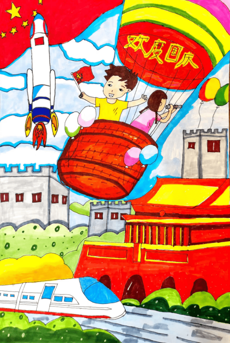 赣州市紫荆路小学迎国庆系列主题教育活动_祖国_少先队员_红色