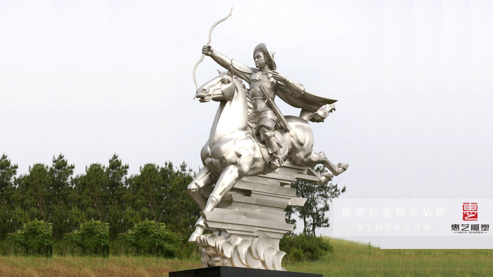谁说女子不如男——铸铜孝烈将军花木兰人物雕塑