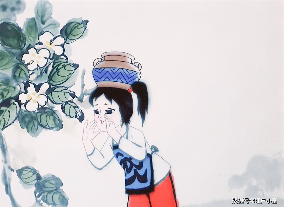 绝美水墨动画《鹿铃》欣赏,温暖治愈人心_小鹿_女孩_爷爷