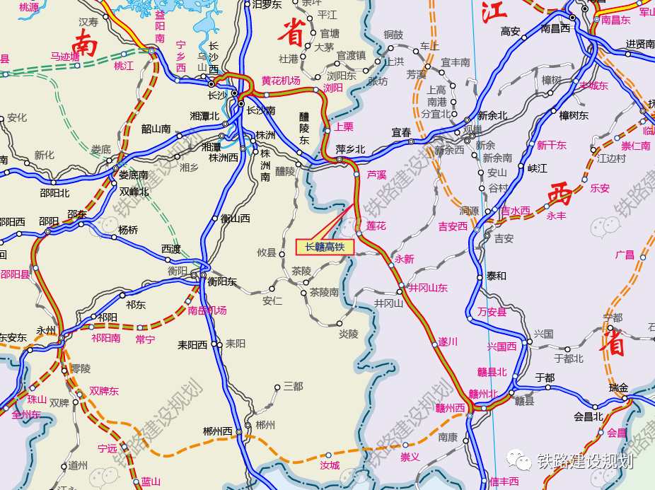 吉安高铁线路图图片