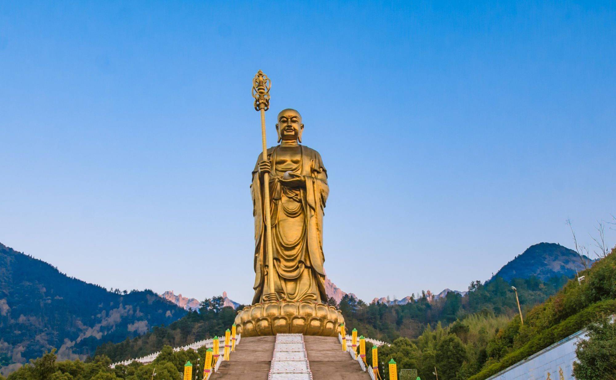 九华山大愿文化园,占地2800多亩的佛教王国,大门票免费