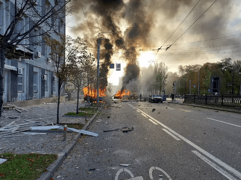 乌克兰总统府被炸图片