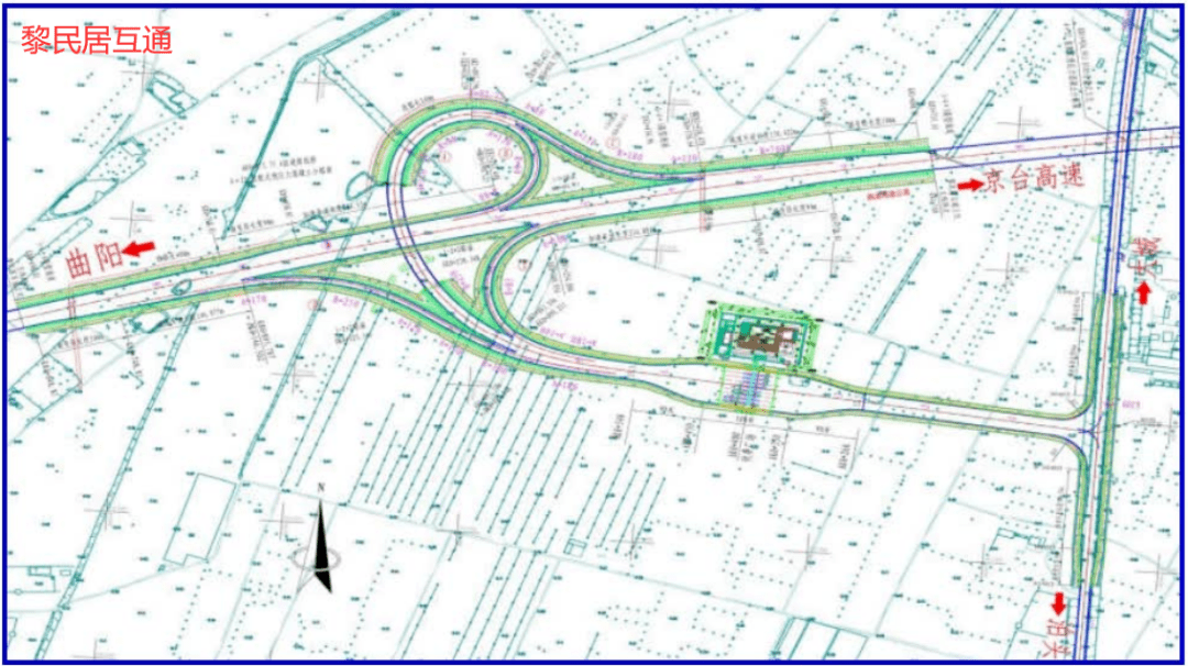 曲港高速沧州段规划图图片