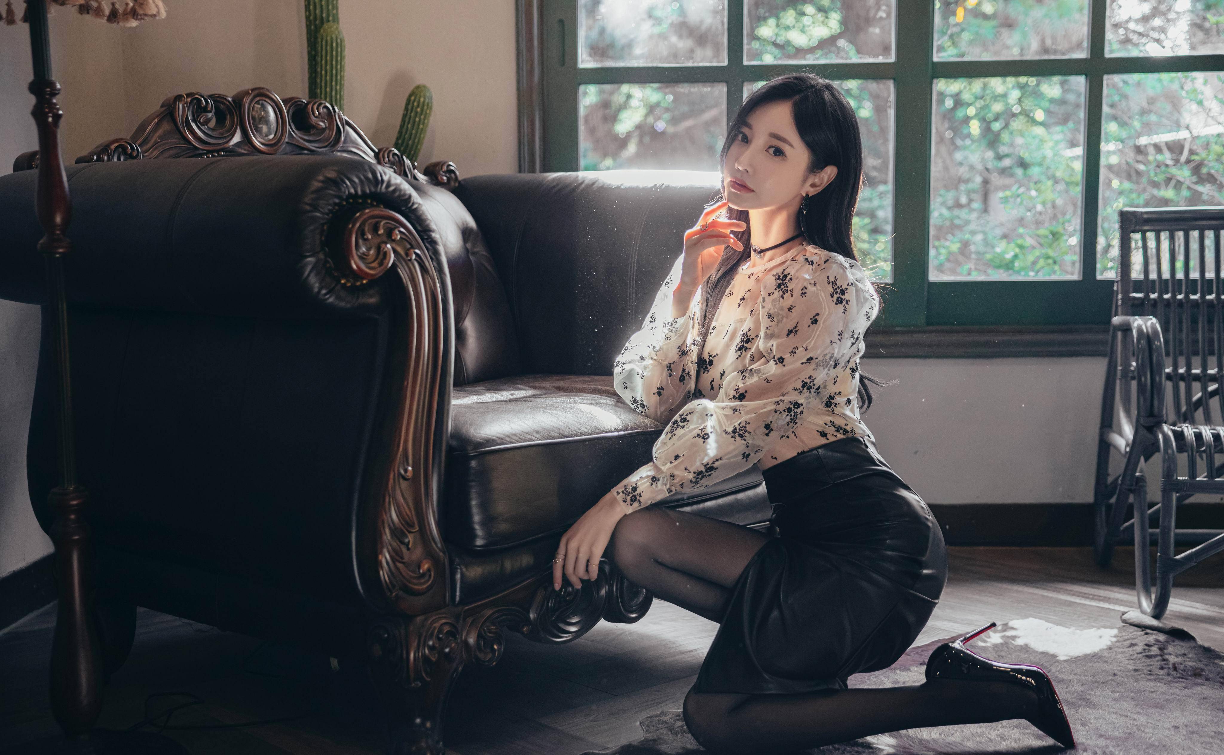 国外女神孙允珠定拍写真(497):星斑落梅疏影秋莹梦曦轻纱裙_衣裙_高清